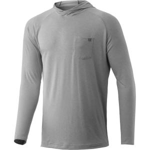 image:imageHUK mens Waypoint Hoodie  Performance Longsleeve Shirt 50 UpfGray