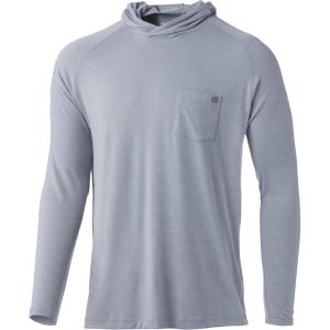 image:imageHUK mens Waypoint Hoodie  Performance Longsleeve Shirt 50 UpfOvercast Grey