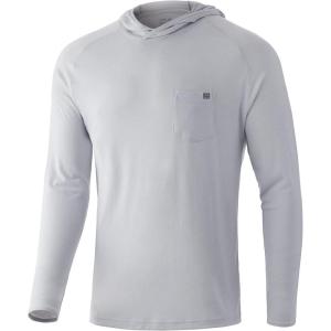 image:imageHUK mens Waypoint Hoodie  Performance Longsleeve Shirt 50 UpfOyster