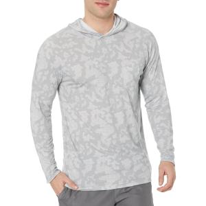 image:imageHUK mens Waypoint Hoodie  Performance Longsleeve Shirt 50 UpfRunning Lakes  Overcast Grey
