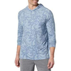 image:imageHUK mens Waypoint Hoodie  Performance Longsleeve Shirt 50 UpfRunning Lakes  Titanium Blue