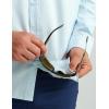 image:imageHUK Mens Tide Point Pattern Long Sleeve Shirt Fishing Button DownMini Check  Ice Water