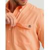 image:imageHUK Mens Tide Point Pattern Short Sleeve Shirt Fishing Button DownCoral Reef