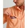image:imageHUK Mens Tide Point Pattern Short Sleeve Shirt Fishing Button DownCoral Reef