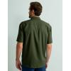 image:imageHUK Mens Tide Point Pattern Short Sleeve Shirt Fishing Button DownCypress Landing