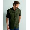 image:imageHUK Mens Tide Point Pattern Short Sleeve Shirt Fishing Button DownCypress Landing