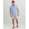 image:imageHUK Mens Tide Point Pattern Short Sleeve Shirt Fishing Button DownLightning Sky