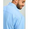 image:imageHUK Mens Tide Point Pattern Short Sleeve Shirt Fishing Button DownMarolina Blue