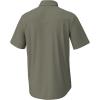 image:imageHUK Mens Tide Point Pattern Short Sleeve Shirt Fishing Button DownMoss