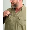 image:imageHUK Mens Tide Point Pattern Short Sleeve Shirt Fishing Button DownOverland Trek