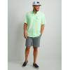 image:imageHUK Mens Tide Point Pattern Short Sleeve Shirt Fishing Button DownPatina