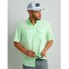 image:imageHUK Mens Tide Point Pattern Short Sleeve Shirt Fishing Button DownPatina