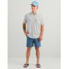 image:imageHUK Mens Tide Point Pattern Short Sleeve Shirt Fishing Button DownSeagull