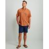 image:imageHUK Mens Tide Point Pattern Short Sleeve Shirt Fishing Button DownSunburn