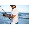 image:imageHUK Mens Tide Point Pattern Short Sleeve Shirt Fishing Button DownWhite