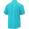 image:imageHUK UnisexAdult Tide Point Short Sleeve Shirt  Performance Button DownBlue Radiance