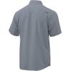 image:imageHUK UnisexAdult Tide Point Short Sleeve Shirt  Performance Button DownGrey