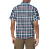image:imageHUK UnisexAdult Tide Point Short Sleeve Shirt  Performance Button DownSargasso Sea Fish Plaid