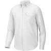 image:imageHUK Mens Tide Point Pattern Long Sleeve Shirt Fishing Button DownMini Check  White
