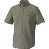 image:imageHUK Mens Tide Point Pattern Short Sleeve Shirt Fishing Button DownMoss