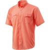 image:imageHUK UnisexAdult Tide Point Short Sleeve Shirt  Performance Button DownFusion Coral