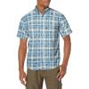 Silver Blue Fish Plaid