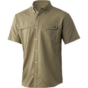 image:imageHUK Mens Tide Point Pattern Short Sleeve Shirt Fishing Button DownOverland