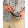 image:imageHUK  Mens Tide Point Pattern Short Sleeve Shirt Fishing Button DownHarbor Mist 20