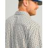 image:imageHUK  Mens Tide Point Pattern Short Sleeve Shirt Fishing Button DownHarbor Mist 20