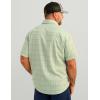 image:imageHUK  Mens Tide Point Pattern Short Sleeve Shirt Fishing Button DownHarbor Mist