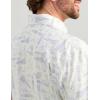 image:imageHUK  Mens Tide Point Pattern Short Sleeve Shirt Fishing Button DownKc  White 20