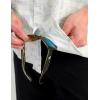 image:imageHUK  Mens Tide Point Pattern Short Sleeve Shirt Fishing Button DownKc  White 20