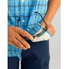 image:imageHUK  Mens Tide Point Pattern Short Sleeve Shirt Fishing Button DownMarolina Blue