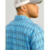 image:imageHUK  Mens Tide Point Pattern Short Sleeve Shirt Fishing Button DownMarolina Blue