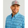 image:imageHUK  Mens Tide Point Pattern Short Sleeve Shirt Fishing Button DownMarolina Blue
