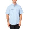 image:imageHUK  Mens Tide Point Pattern Short Sleeve Shirt Fishing Button DownMini Check  Quiet Harbor
