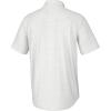 image:imageHUK  Mens Tide Point Pattern Short Sleeve Shirt Fishing Button DownMini Check  White