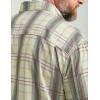 image:imageHUK  Mens Tide Point Pattern Short Sleeve Shirt Fishing Button DownScarlet Blaze