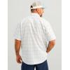 image:imageHUK  Mens Tide Point Pattern Short Sleeve Shirt Fishing Button DownWindsurfer