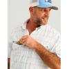 image:imageHUK  Mens Tide Point Pattern Short Sleeve Shirt Fishing Button DownWindsurfer