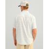 image:imageHUK  Mens Tide Point Pattern Short Sleeve Shirt Fishing Button DownYellowfin