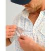 image:imageHUK  Mens Tide Point Pattern Short Sleeve Shirt Fishing Button DownYellowfin