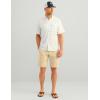 image:imageHUK  Mens Tide Point Pattern Short Sleeve Shirt Fishing Button DownYellowfin