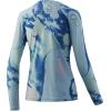 image:imageHUK Mens Pursuit Long Sleeve ShirtPerformance Shirt  Sun ProtectionLava  Seafoam