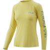image:imageHUK Mens Pursuit Long Sleeve ShirtPerformance Shirt  Sun ProtectionMarlin Badge  Canary