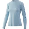 image:imageHUK Mens Pursuit Long Sleeve ShirtPerformance Shirt  Sun ProtectionMarlin Badge  Ice Blue