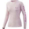 image:imageHUK Mens Pursuit Long Sleeve ShirtPerformance Shirt  Sun ProtectionRiptide  Pink Lady
