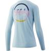image:imageHUK Mens Pursuit Long Sleeve ShirtPerformance Shirt  Sun ProtectionScript  Ice Blue