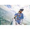 image:imageHUK Womens Pursuit Pattern Long Sleeve Shirt Fishing Shirt for WomenAqua Dye  White