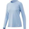 image:imageHUK Womens Pursuit Pattern Long Sleeve Shirt Fishing Shirt for WomenScaled Logo  Coastal Sky